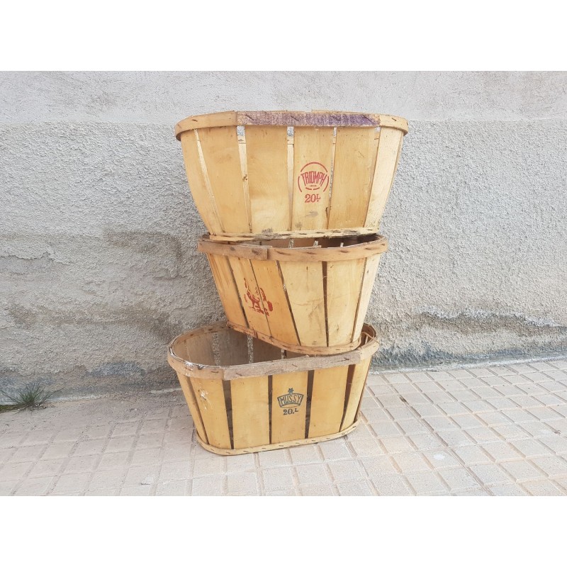 3 Antiguas Cajas Fruta