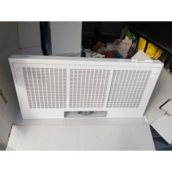 Campana extractora cocina blanca