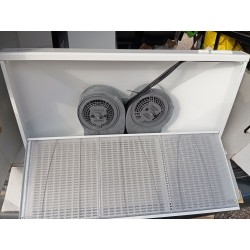 Campana extractora cocina blanca