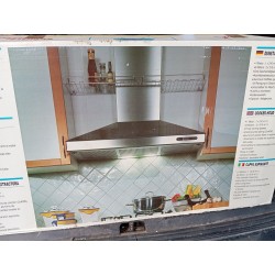 Campana extractora cocina blanca